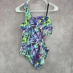 Wonder Nation Green‎ Cutout Swimsuit Swimwear One Piece Size XXL 18